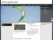 Tablet Screenshot of kite-spots.net